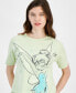 Фото #3 товара Juniors' Pretty Tinkerbell Graphic T-Shirt