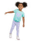 Фото #1 товара Toddler & Little Girls Logo Graphic T-Shirt & Printed Leggings, 2 Piece Set