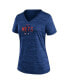 Фото #3 товара Women's Royal New York Mets Authentic Collection Velocity Practice Performance V-Neck T-shirt