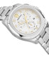 Men's Swiss Chronograph Geo Stainless Steel Bracelet Watch 43mm