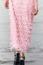 Фото #5 товара Платье миди с бахромой ZARA