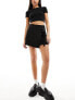 Фото #5 товара Stradivarius tailored skort in black pinstripe