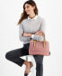 ფოტო #7 პროდუქტის Saffiano Dome Satchel, Created for Macy's