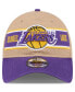 Фото #4 товара Men's Tan/Purple Los Angeles Lakers 2024 NBA Draft 9TWENTY Adjustable Hat