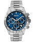 ფოტო #1 პროდუქტის Men's Chronograph Hero Stainless Steel Bracelet Watch 43mm