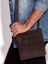 Фото #6 товара Мужская сумка через плечо повседневная кожаная маленькая планшет черная Factory Price Torby-CE-TR-108-CBH.15-jasny brzowy