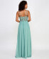 Фото #2 товара Juniors' Cowl Neck Lace-Back Gown