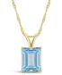 ფოტო #1 პროდუქტის Topaz (4-1/4 ct. t.w.) Pendant Necklace in 14K Yellow Gold