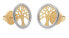 Timeless bicolor gold earrings Tree of Life 14/191.969/17