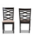 Lanier Modern and Contemporary Fabric Upholstered 2 Piece Dining Chair Set