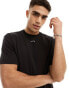 Фото #2 товара Calvin Klein nano logo interlock t-shirt in black