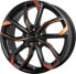 Фото #1 товара Колесный диск литой RC-Design RC34 black orange matt 7.5x19 ET50 - LK5/112 ML57.1