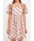 Women's Polka Dot Gingham Organza Dress