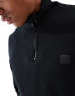 BOSS Orange zetrust half zip sweatshirt in black