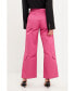 ფოტო #4 პროდუქტის Women's Wide Leg Pocket Cargo Pants