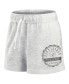 Фото #2 товара Women's Oatmeal Pittsburgh Steelers Vintage Badge Shorts