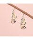 Women's Silver Ripple Drop Earrings