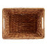 Basket Brown Metal Water hyacinth 24 x 18 x 33,5 cm With handles