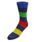 ფოტო #3 პროდუქტის Men's Large Stripe Dress Sock