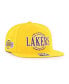 ფოტო #1 პროდუქტის Men's Yellow Los Angeles Lakers High Post Captain Snapback Hat
