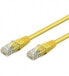 Goobay PATCH-C5U 025 GE - 0.25m Cat.5e U/UTP-Netzwerkkabel gelb RJ45 - Cable - Network