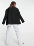 Only oversized dropped shoulder blazer in black