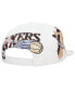 Фото #2 товара Men's White Philadelphia 76ers Hardwood Classics In Your Face Deadstock Snapback Hat