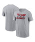 Фото #1 товара Men's Gray Houston Texans 2023 NFL Playoffs Iconic T-shirt