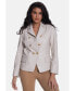 Фото #1 товара Women's Genuine Leather Blazer Jacket, Beige