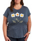 ფოტო #5 პროდუქტის Retro Daisies Plus Size Graphic T-Shirt