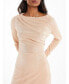 ფოტო #2 პროდუქტის Women's Stone Slinky Long Sleeve Maxi Dress