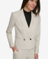 Фото #4 товара Petite Double-Breasted Cropped Blazer