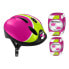 Фото #1 товара Набор шлем и наколенники Розовый Шлем Наколенники Налокотники