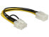 Фото #1 товара Delock 83775 - 0.2 m - PCI-E (8-pin) - PCI-E (6-pin) - Male - Female - Straight