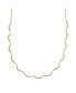 Skagen women's Wave Gold-Tone Stainless Steel Chain Necklace