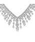 ფოტო #3 პროდუქტის Art Deco Style Design Bridal Jewelry Multi Teardrop AAA CZ Statement Spray Bib Collar Necklace For Women