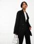 Фото #1 товара YAS tailored double breasted blazer co-ord in black - BLACK