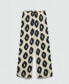 Women's Wideleg Printed Trousers L - фото #7