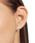 ფოტო #2 პროდუქტის Lab Grown Diamond Pavé Small Huggie Hoop Earrings (1/2 ct. t.w.) in Sterling Silver or 14k Gold-Plated Sterling Silver