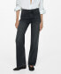 ფოტო #1 პროდუქტის Women's Mid-Rise Straight Jeans