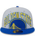 Фото #4 товара Бейсболка с застежкой New Era мужская серого и королевского цвета Golden State Warriors Tip-Off Two-Tone 9FIFTY Snapback Hat