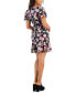 Фото #2 товара Women's Embroidered Floral A-Line Dress