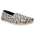 Фото #2 товара TOMS Alpargata Leopard Slip On Womens Black, White Flats Casual 10017747T