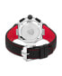 ფოტო #3 პროდუქტის Men's Motore Chronograph Collection Timepiece Black Genuine Leather Strap Watch, 49mm