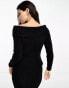 Фото #6 товара Kaiia bardot jumper co-ord in black