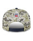 Men's Camo, Navy New England Patriots 2023 Salute To Service 9FIFTY Snapback Hat