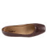 Фото #15 товара Trotters Honor T2057-273 Womens Brown Narrow Leather Ballet Flats Shoes