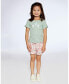 Girl Rib Top With Print Frosty Green - Toddler|Child