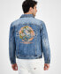 Фото #2 товара Men's Dean Embroidered Denim Jacket