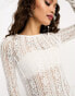 Фото #6 товара Pieces Petite exclusive Bride To Be lace maxi dress in white